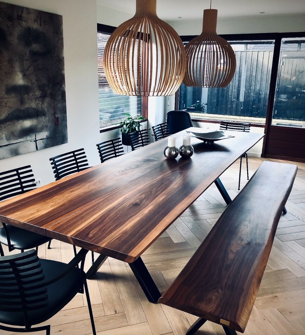 Plankebord valnød alle varianter