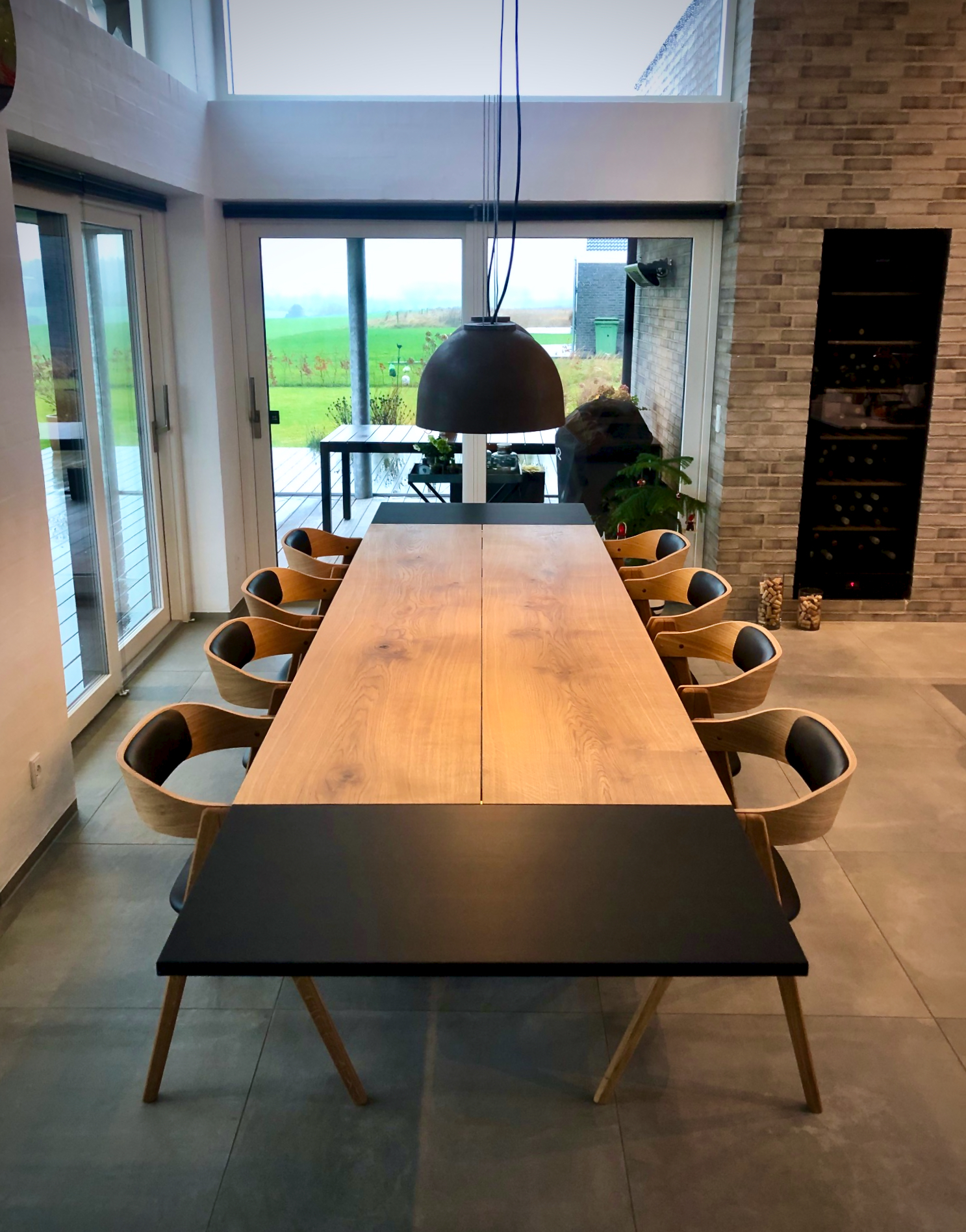 Stort plankebord i egetræ