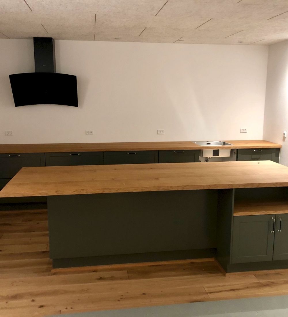 Kitchen countertop walnut