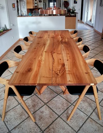 Plank table elm wood kaerbygaard