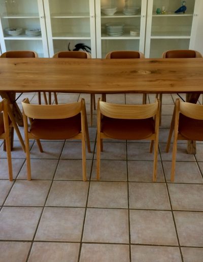 Plank table in elm wood 2021 kaerbygaard 2021 with expressions and 2 additional plates incl. mette dining table chairs 3 scaled