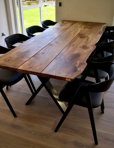 Plank table in elm wood 2021 kaerbygaard 2021 with expressions and 2 additional plates incl. mette dining table chairs 6 1 scaled
