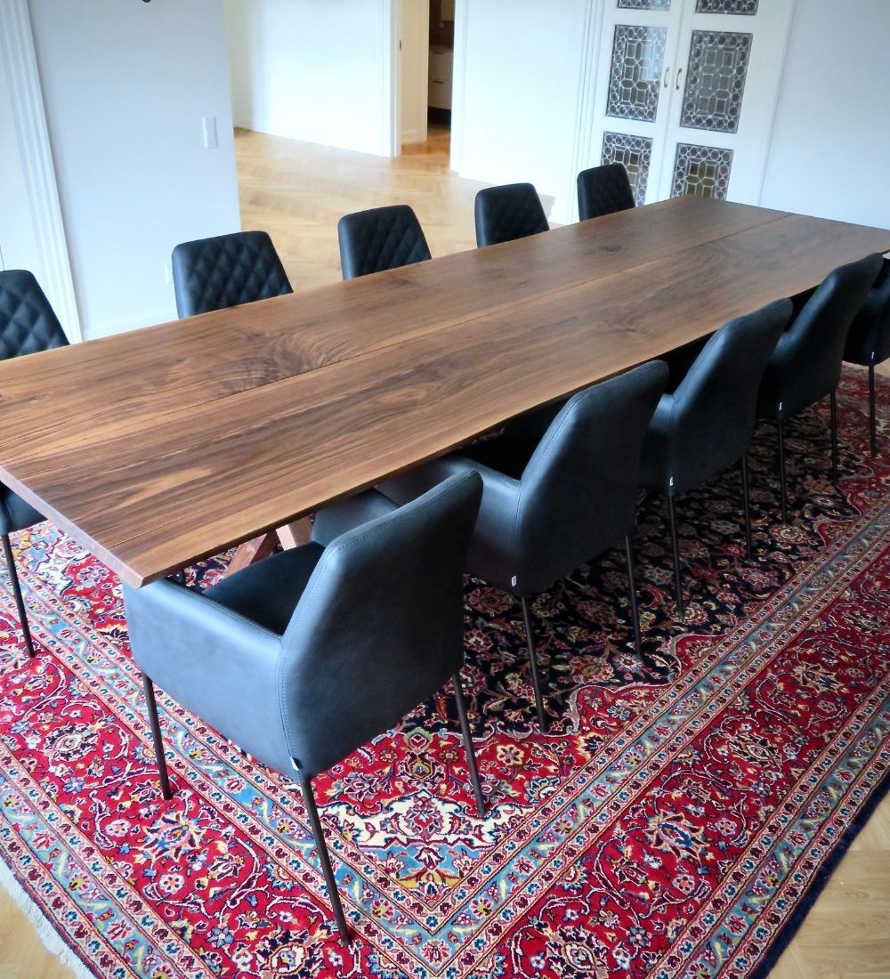 Plank table walnut to online store 5