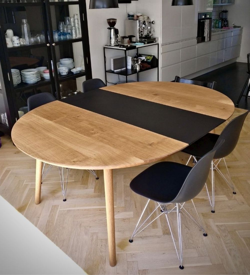 Round table oak online store 4