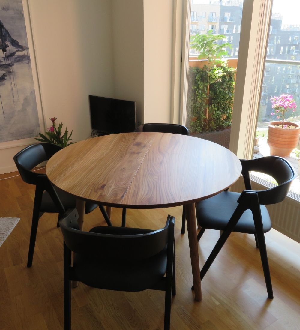 Round table elm wood online store2