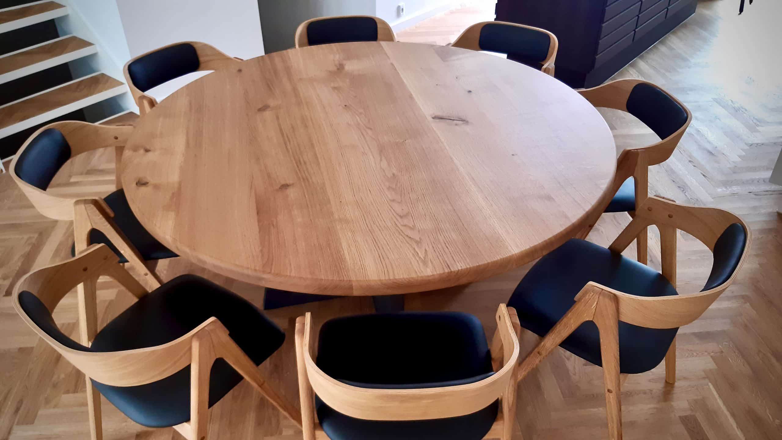 round table round table oval table table in wooden wooden table traemobler kaerbygaard kaerbygård August 2020 13 scaled
